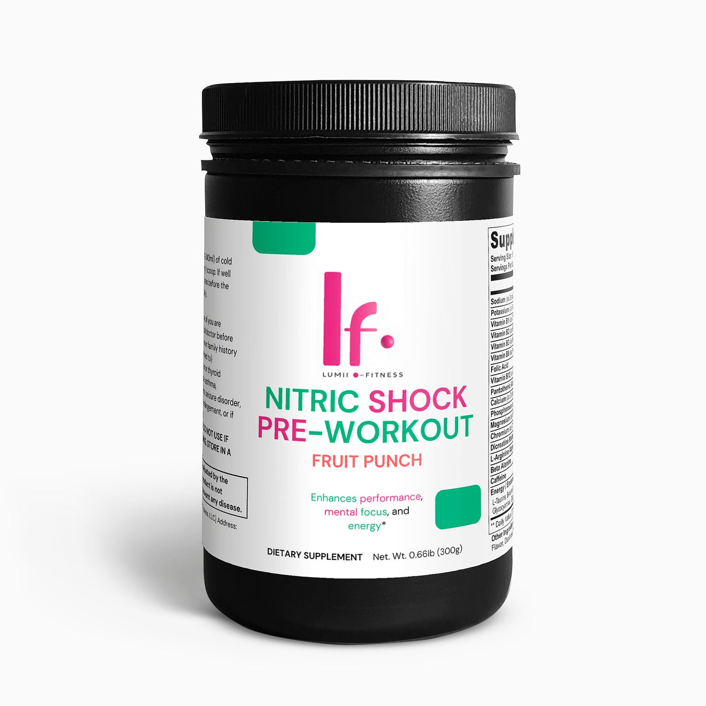 Nitric Shock Pre-Workout Powder (Fruit Punch)